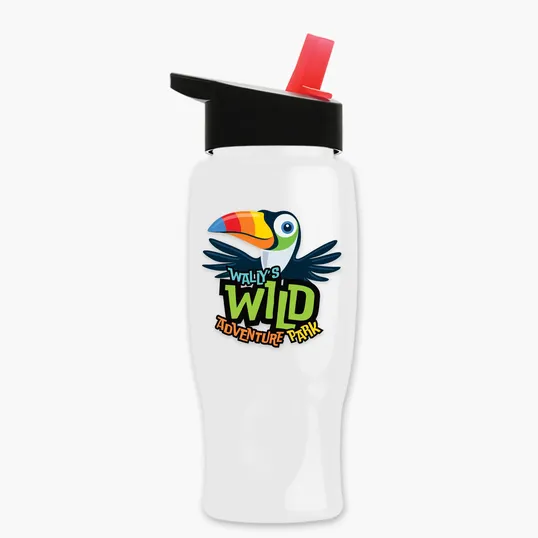 Garyline® Poly+ Bottle with Flip-Straw Lid, 27 oz. — view 252