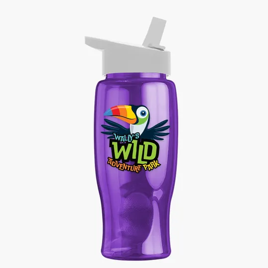 Garyline® Poly+ Bottle with Flip-Straw Lid, 27 oz. — view 237