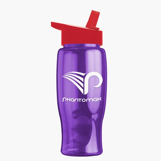 Garyline® Poly+ Bottle with Flip-Straw Lid, 27 oz. — view 186