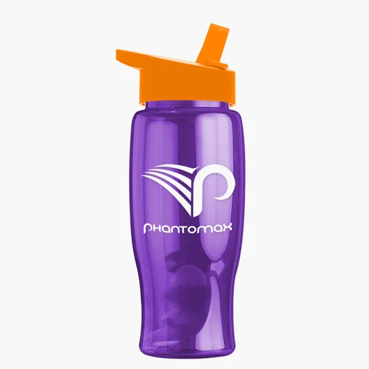 Garyline® Poly+ Bottle with Flip-Straw Lid, 27 oz. — view 170