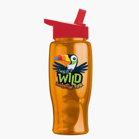 Garyline® Poly+ Bottle with Flip-Straw Lid, 27 oz. — view 180