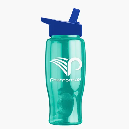Garyline® Poly+ Bottle with Flip-Straw Lid, 27 oz. — view 201