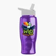 Garyline® Poly+ Bottle with Flip-Straw Lid, 27 oz. — view 237