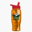 Garyline® Poly+ Bottle with Flip-Straw Lid, 27 oz. — view 180