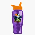Garyline® Poly+ Bottle with Flip-Straw Lid, 27 oz. — view 171