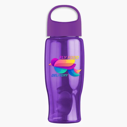 Garyline® Poly+ Bottle with Oval Crest Lid, 27 oz. — view 188