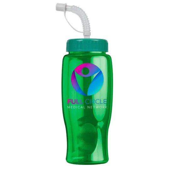 Garyline® Poly+ Bottle with Straw Lid, 27 oz. — view 139