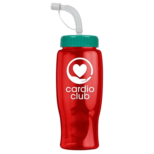 Garyline® Poly+ Bottle with Straw Lid, 27 oz. — view 143