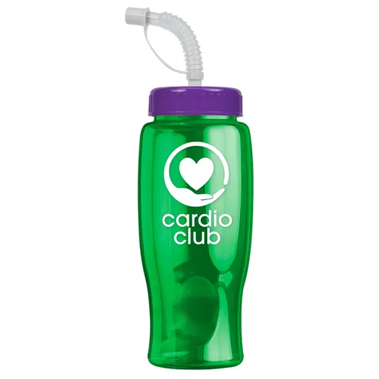 Garyline® Poly+ Bottle with Straw Lid, 27 oz. — view 152