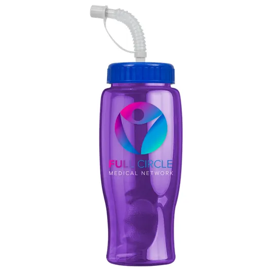 Garyline® Poly+ Bottle with Straw Lid, 27 oz. — view 135