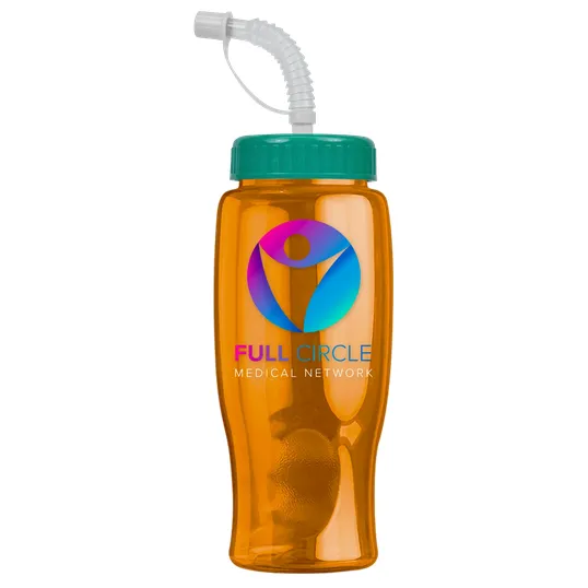 Garyline® Poly+ Bottle with Straw Lid, 27 oz. — view 141