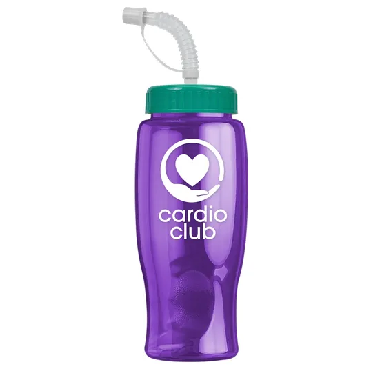 Garyline® Poly+ Bottle with Straw Lid, 27 oz. — view 145