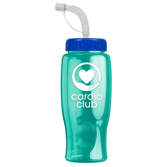 Garyline® Poly+ Bottle with Straw Lid, 27 oz. — view 132