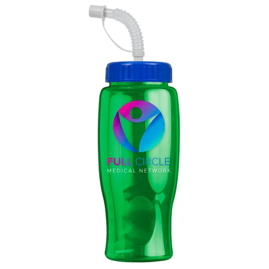 Garyline® Poly+ Bottle with Straw Lid, 27 oz. — view 126