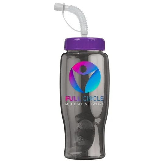 Garyline® Poly+ Bottle with Straw Lid, 27 oz. — view 149