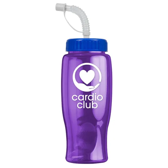 Garyline® Poly+ Bottle with Straw Lid, 27 oz. — view 134