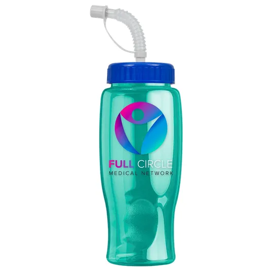 Garyline® Poly+ Bottle with Straw Lid, 27 oz. — view 133