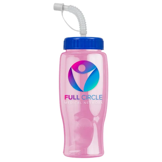 Garyline® Poly+ Bottle with Straw Lid, 27 oz. — view 129