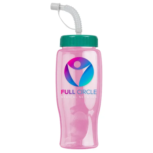 Garyline® Poly+ Bottle with Straw Lid, 27 oz. — view 136
