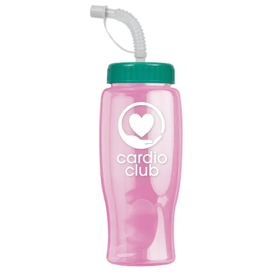 Garyline® Poly+ Bottle with Straw Lid, 27 oz. — view 142