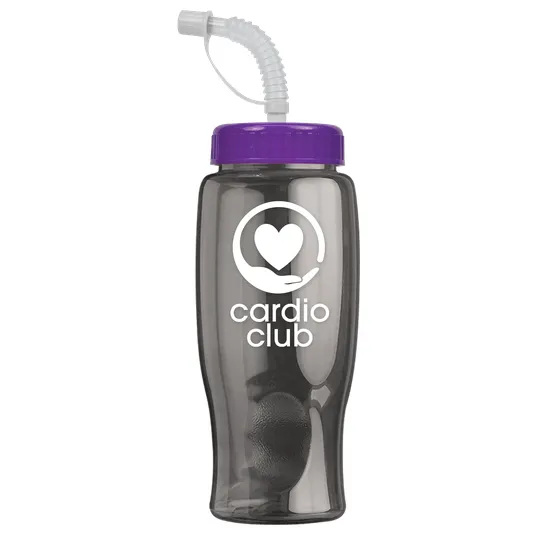 Garyline® Poly+ Bottle with Straw Lid, 27 oz. — view 148