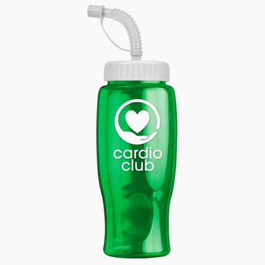 Garyline® Poly+ Bottle with Straw Lid, 27 oz. — view 165