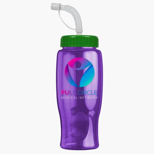 Garyline® Poly+ Bottle with Straw Lid, 27 oz. — view 194