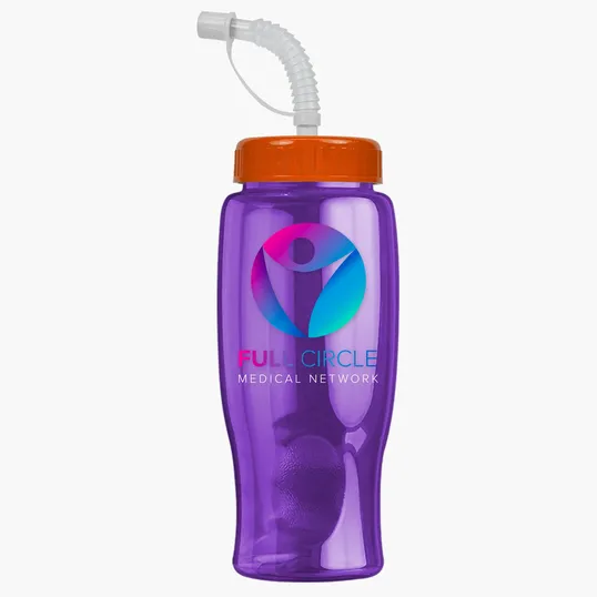 Garyline® Poly+ Bottle with Straw Lid, 27 oz. — view 196