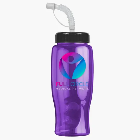 Garyline® Poly+ Bottle with Straw Lid, 27 oz. — view 192