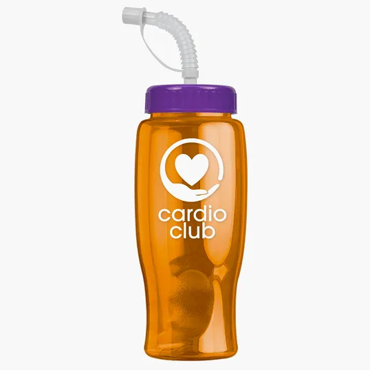 Garyline® Poly+ Bottle with Straw Lid, 27 oz. — view 154