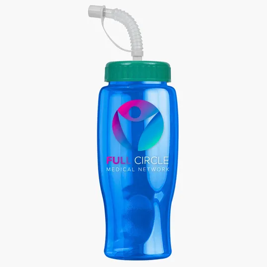 Garyline® Poly+ Bottle with Straw Lid, 27 oz. — view 202