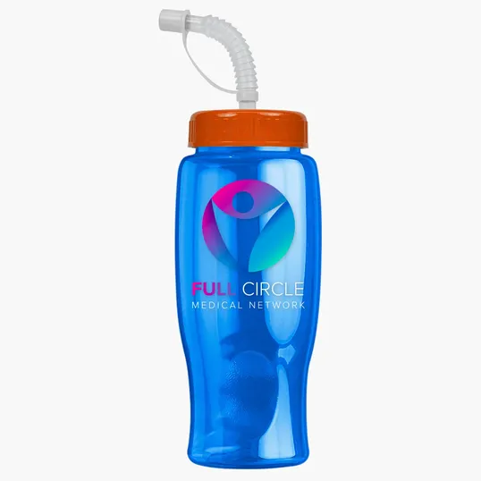 Garyline® Poly+ Bottle with Straw Lid, 27 oz. — view 195