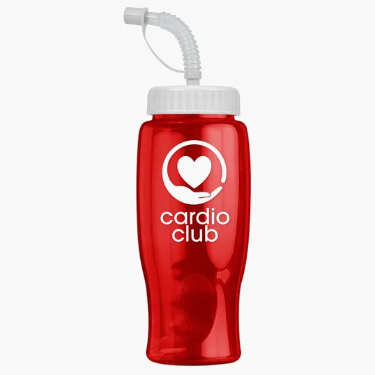Garyline® Poly+ Bottle with Straw Lid, 27 oz. — view 170