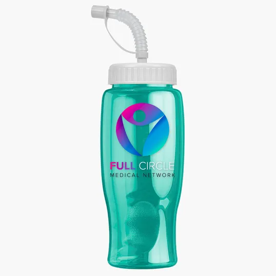 Garyline® Poly+ Bottle with Straw Lid, 27 oz. — view 162