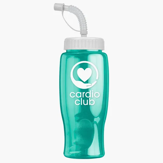 Garyline® Poly+ Bottle with Straw Lid, 27 oz. — view 171