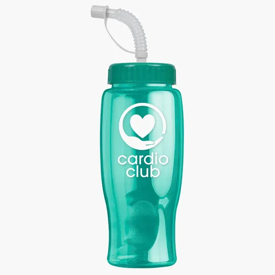 Garyline® Poly+ Bottle with Straw Lid, 27 oz. — view 203