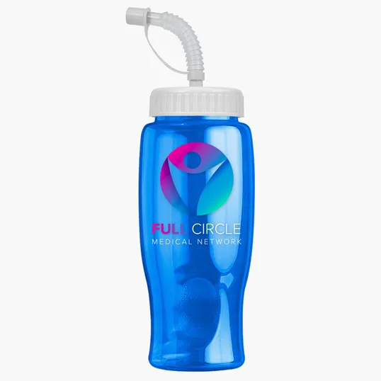 Garyline® Poly+ Bottle with Straw Lid, 27 oz. — view 164
