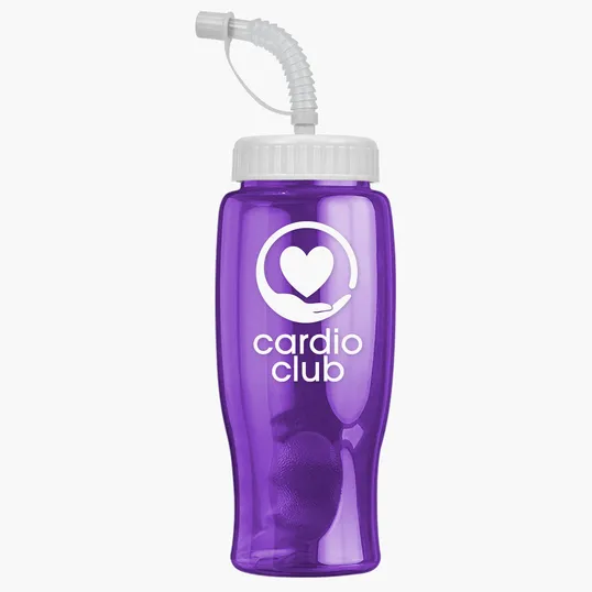 Garyline® Poly+ Bottle with Straw Lid, 27 oz. — view 172