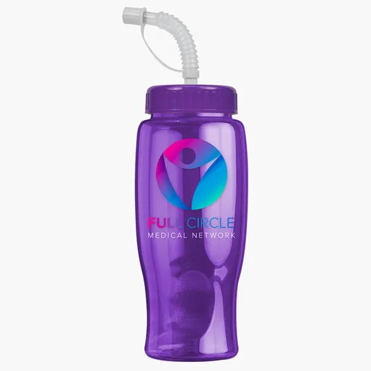 Garyline® Poly+ Bottle with Straw Lid, 27 oz. — view 161