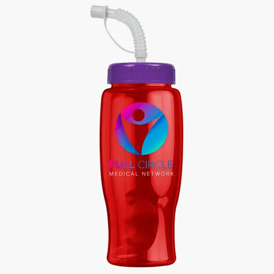 Garyline® Poly+ Bottle with Straw Lid, 27 oz. — view 158