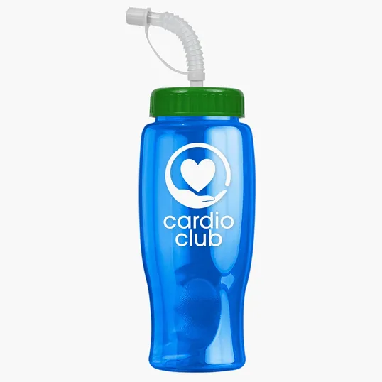 Garyline® Poly+ Bottle with Straw Lid, 27 oz. — view 193
