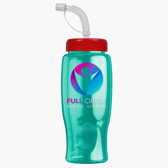 Garyline® Poly+ Bottle with Straw Lid, 27 oz. — view 198