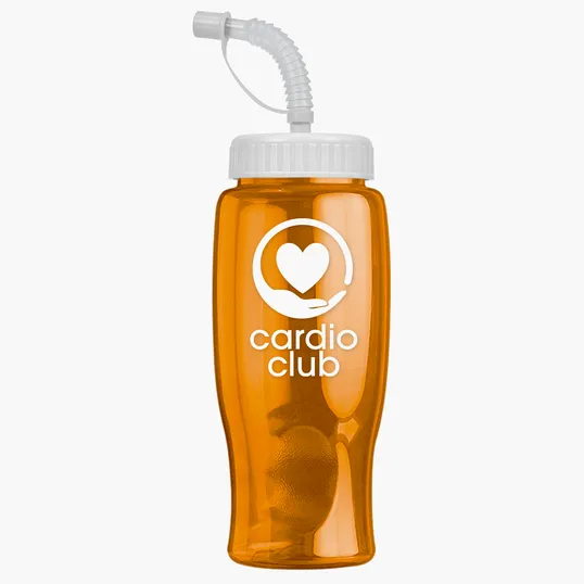 Garyline® Poly+ Bottle with Straw Lid, 27 oz. — view 167