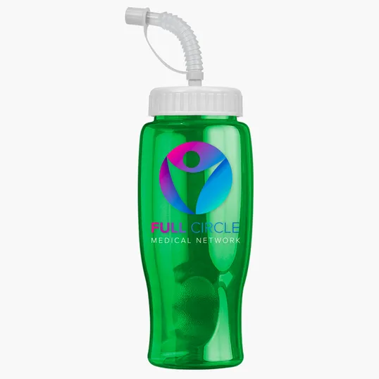 Garyline® Poly+ Bottle with Straw Lid, 27 oz. — view 166