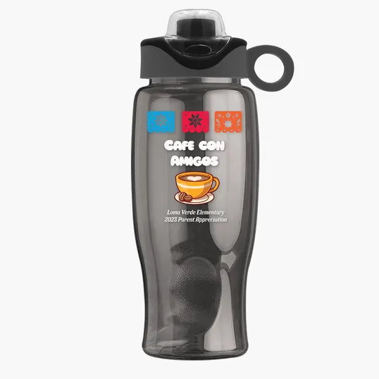 Garyline® Poly+ Bottle with Two-Tone Drink-Thru Lid, 27 oz. — view 6
