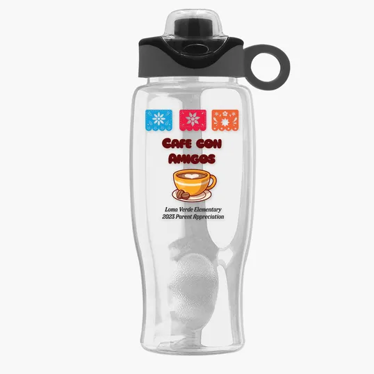 Garyline® Poly+ Bottle with Two-Tone Drink-Thru Lid, 27 oz. — view 10