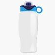 Garyline® Poly+ Bottle with Two-Tone Drink-Thru Lid, 27 oz.