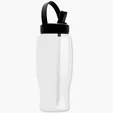 Garyline® Poly+ Bottle with Flip-Straw, Swivel-Handle Lid, 27 oz. — view 3