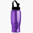Garyline® Poly+ Bottle with Flip-Straw, Swivel-Handle Lid, 27 oz. — view 54