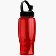 Garyline® Poly+ Bottle with Flip-Straw, Swivel-Handle Lid, 27 oz. — view 6